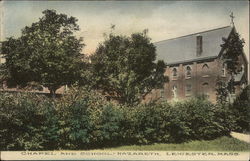 Chapel and School - Nazareth Leicester, MA Postcard Postcard