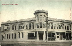 Bank Block Palmer, MA Postcard Postcard