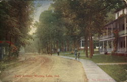 Park Avenue Winona Lake, IN Postcard Postcard