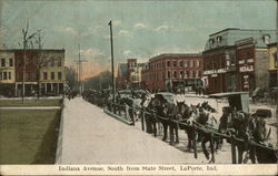 Indiana Avenue, South from State Street Postcard