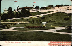 The Old Fort Mackinac Island, MI Postcard Postcard