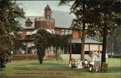 Town and Country Club Postcard
