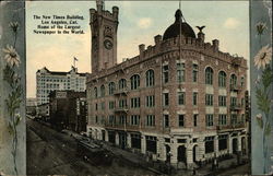 The New Times Building - Home of the Largest Newspaper in the World Postcard