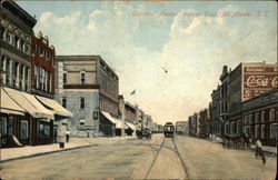 Choctaw Avenue, looking East McAlester, OK Postcard Postcard