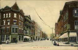 Main Street Little Falls, NY Postcard Postcard