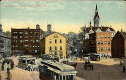 Market Square looking East Postcard