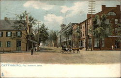 Baltimore Street Gettysburg, PA Postcard Postcard