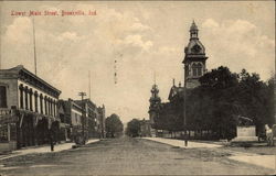 Lower Main Street View Brookville, IN Postcard Postcard