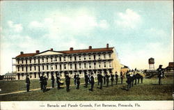 Fort Barrancas - Barracks and Parade Grounds Postcard