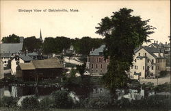 Birdseve View Baldwinville, MA Postcard Postcard