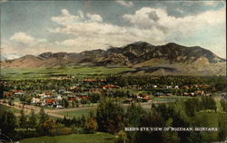 Bird's Eye View of Bozeman, Montana Postcard