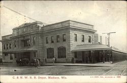 C & N R.R. Depot Madison, WI Postcard Postcard