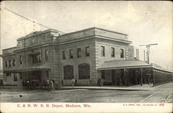 C & N R.R. Depot Postcard