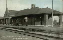 Railway Depot Mount Vernon, IA Postcard Postcard