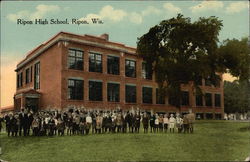 Ripon High School Wisconsin Postcard Postcard