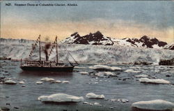 Steamer Dora at Columbia Springs Postcard