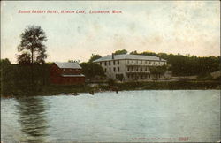 Buggs Resort Hotel, Hamlin Lake Ludington, MI Postcard Postcard