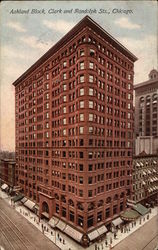 Ashland Block, Clark and Randolph Streets Postcard