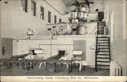 Pasteurizing Room, Cedarburg Milk Co Postcard