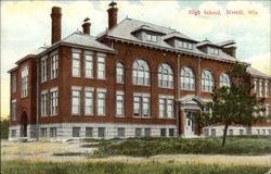 High School Merrill, WI Postcard Postcard