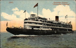Excursion Steamer "Christopher Columbus" Postcard