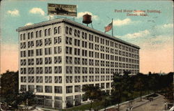 Ford Motor Service Building Postcard