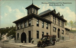 Municipal Building and Fire Department North Braddock, PA Postcard Postcard