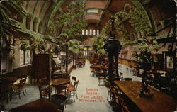 Interior Schlitz Palm Garden Postcard