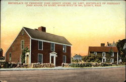 Birthplace of President John Quincy Adams Massachusetts Postcard Postcard