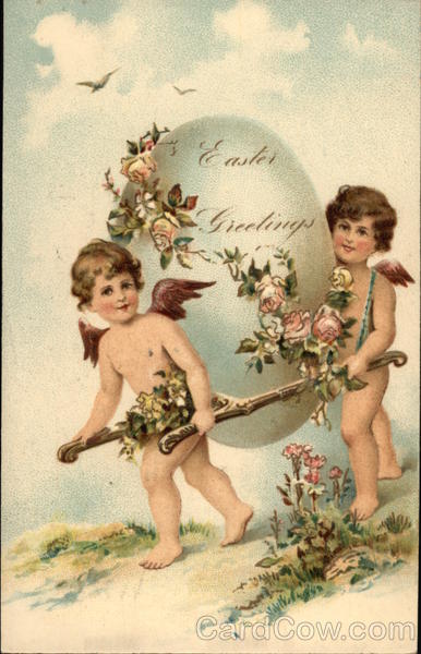 Easter Greetings With Angels