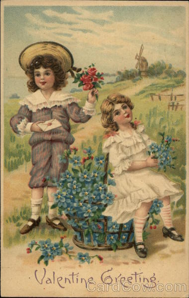 Valentine Greeting Children