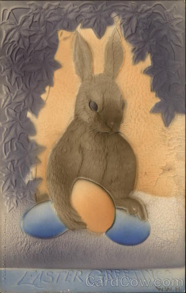 Easter Greetings With Bunnies