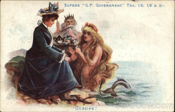 Gossips G.P. Government Tea Advertising