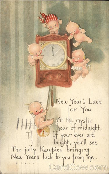 New Year's Luck for You Kewpies Rose O'Neill