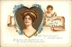 A Greeting from thy Valentine Postcard