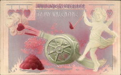 To My Valentine Cupid Postcard Postcard