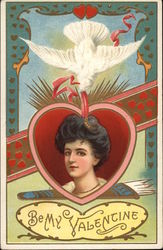 Be My Valentine Women Postcard Postcard