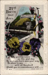 21st Birthday Joys Postcard