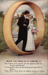 When the Angelus is Ringing Marriage & Wedding Postcard Postcard