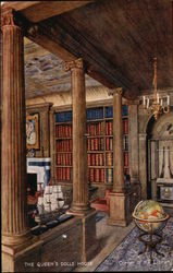 Corner of the Library at the Queen's Doll House Postcard