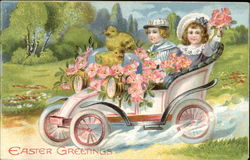 Easter Greetings Postcard