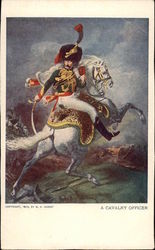 A Cavalry Officer Postcard