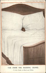 Far From the Madding Crowd, A Little Study in Black and White Postcard