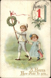 A Happy New Year to You Postcard
