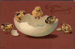 Easter Greetings Postcard
