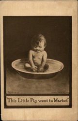 This Little Pig Went to Market Postcard