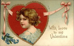 With Love to my Valentine Postcard