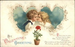 St. Valentine's Greetings Postcard