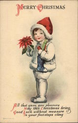 Merry Christmas Children Postcard Postcard