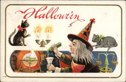 Halloween Witch Making Potions Halloween Witch Making Potions
